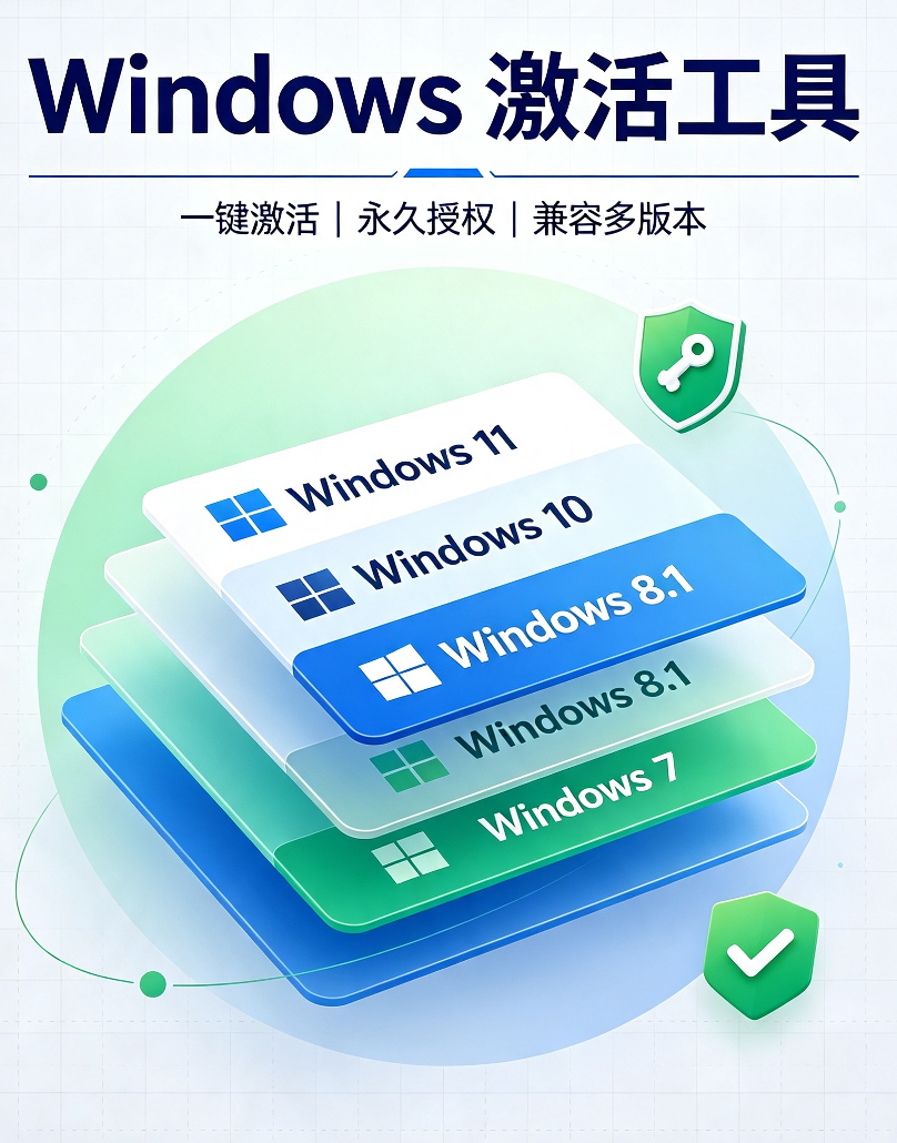 Win7 Win8 Win10 Win11 激活完成示意